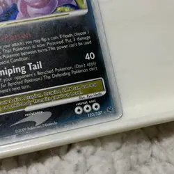 Drapion Lv.X 123/127 Holo Rare SWIRL platinum Vintage 2009 Pokemon TCG Card - Image 2