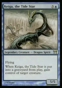 Keiga, the Tide Star -Foil Light Play MTG Champions of Kamigawa - Image 1