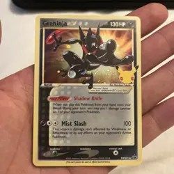 Greninja Gold Star SWSH 144 Black Star Promo - Pokemon Card - Celebrations Set - Image 1