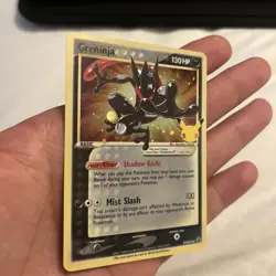 Greninja Gold Star SWSH 144 Black Star Promo - Pokemon Card - Celebrations Set - Image 2