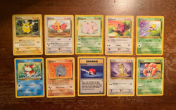 10 VINTAGE Pokemon Cards from Various Classic Sets!! - Image 1