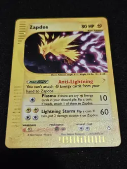 Zapdos - H32/H32 - Pokemon Aquapolis Holo Rare Card NM NM- - Image 1