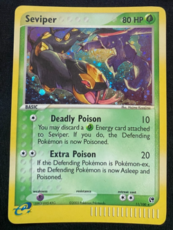 Pokemon Card Seviper 11/100 EX Sandstorm Holo Rare NM/LP - Image 1