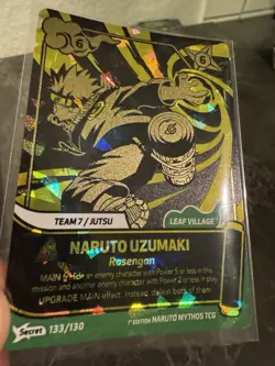 SECRET RARE Naruto Uzumaki Secret Card - 1st Edition Naruto Mythos TCG - Image 1