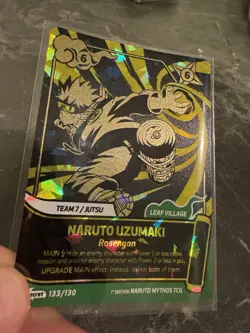 SECRET RARE Naruto Uzumaki Secret Card - 1st Edition Naruto Mythos TCG - Image 2