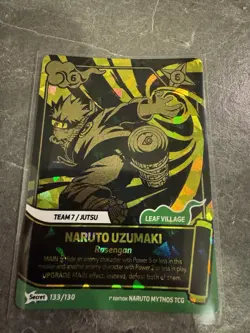 SECRET RARE Naruto Uzumaki Secret Card - 1st Edition Naruto Mythos TCG - Image 3