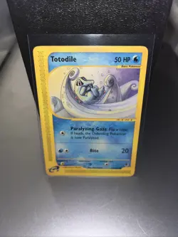 Pokemon TCG Expedition Base Set Totodile 135/165 Regular Card MINT - Image 1