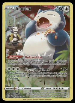 Pokemon Cards Snorlax TG10/TG30 Lost Origin Trainer Gallery Holo NM - Image 1