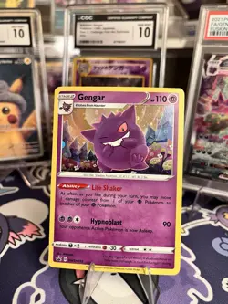 Gengar SWSH052 SWSH: Sword & Shield Promo Cards Holo Mini Swirl ✨ - Image 1