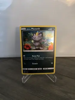 Pokemon Alolan Meowth SM51 Black Star Promo Holo LP TCG Pokemon Card - Image 4
