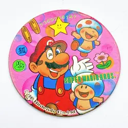 Super Mario Bros. Japanese MENKO Card Vintage 1985 Nintendo from Japan #2 - Image 1