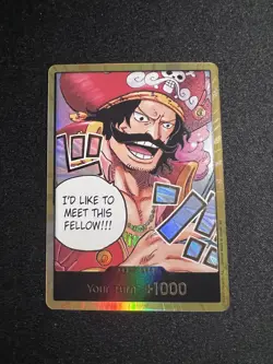 DON!! Card (Gol.D.Roger) (Gold) Carrying On His Will Foil - Image 1