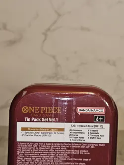 One Piece: English Mini Tin Pack Set Vol. 1 TS-01 Factory Sealed Card Game New - Image 3