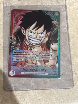 One Piece Card Game Romance Dawn OP01-003 Monkey D Luffy Leader Card 1st Ed - Image 1