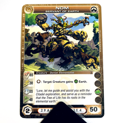 Chaotic TCG Card: Nom Servant of Earth 41/200 1st Edition Max Energy & Speed - Image 1