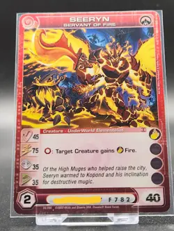 Chaotic Card : Seeryn Servant Of Fire Alliances Unraveled First Edition Creature - Image 1