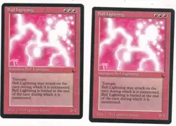 Lot de x2 cartes Ball Lightning THE DARK MAGIC MTG ENGLISH 1994 EX-NM VINTAGE - Image 1