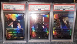 MTG Final Fantasy Japanese Buster Sword Sephiroth Cloud Ex-Soldier Foils PSA 10 - Image 1
