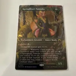MTG: Springheart Nantuko (Borderless) Modern Horizons 3 Foil Green Staple -NM- - Image 1