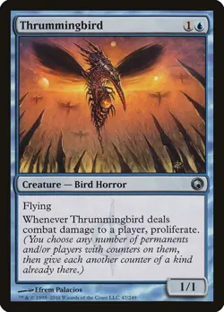 Thrummingbird 47/249 Non Foil Uncommon Scars of Mirrodin MTG Near Mint - Image 1