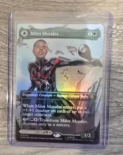 MTG Miles Morales (0234) Borderless Marvel's Spider-Man Foil Magic The Gathering - Image 1