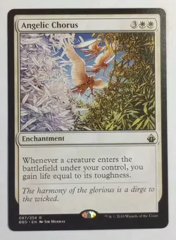 MTG - Angelic Chorus - Battlebond 087/254 - Regular Rare - Lifegain ETB - Image 1