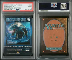 PSA9 MTG Jurassic Park Secret Lair Indominus Rex Foil Magic the Gathering - Image 3