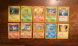 10 VINTAGE Pokemon Cards from Various Classic Sets!! - Image 1