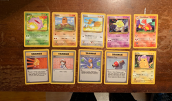 10 VINTAGE Pokemon Cards from Various Classic Sets!! - Image 1