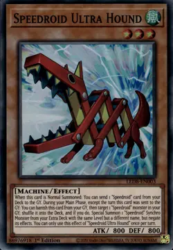 Speedroid Ultra Hound Super Rare Legendary Duelists: Synchro Storm LED8-EN003 LP - Image 1