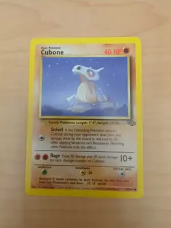 Cubone 50/64 Jungle Set WOTC 1999 Vintage Pokemon TCG Card Common- Ungraded - Image 1