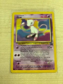 Pokemon TCG Card Mew 8 2000 Black Star Pokemon League Promo WOTC LP/MP FREE SHIP - Image 1