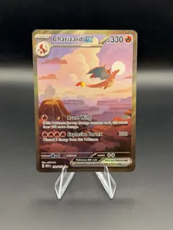 Pokemon TCG Charizard EX Scarlet & Violet 151 Card 199/165 Sir Ultra Rare - Image 1