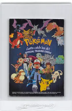 CHECKLIST - BLUE Logo - SILVER HOLO - SERIES 1 - TOPPS Pokemon Card - LP/MP - Image 1