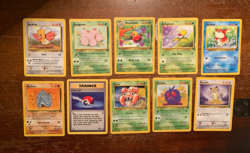 10 VINTAGE Pokemon Cards from Various Classic Sets!! - Image 1