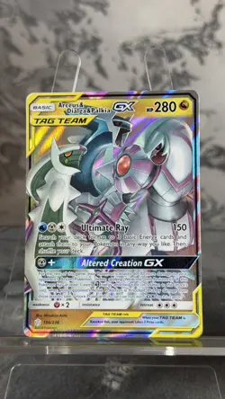 Pokemon TCG Arceus Dialga Palkia GX 156/236 Cosmic Eclipse - TAG TEAM CARD - UK - Image 1