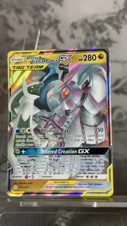 Pokemon TCG Arceus Dialga Palkia GX 156/236 Cosmic Eclipse - TAG TEAM CARD - UK - Image 2