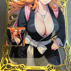 Goddess Story Gold METAL Card - Serial Number #/100! Maiden Party- Rangiku Anime - Image 2