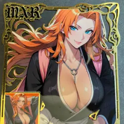 Goddess Story Gold METAL Card - Serial Number #/100! Maiden Party- Rangiku Anime - Image 3