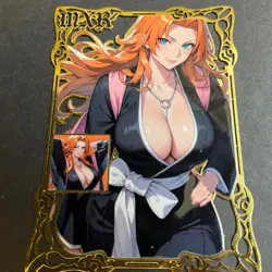 Goddess Story Gold METAL Card - Serial Number #/100! Maiden Party- Rangiku Anime - Image 4