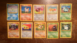 10 VINTAGE Pokemon Cards from Various Classic Sets!! - Image 1