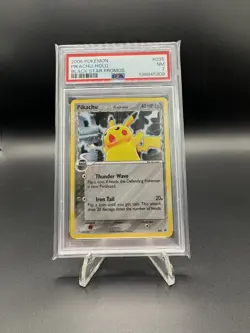 PSA 7 Pokemon Pikachu TCG Delta Species Holo Black Star Promo Card 35 Magazine - Image 1