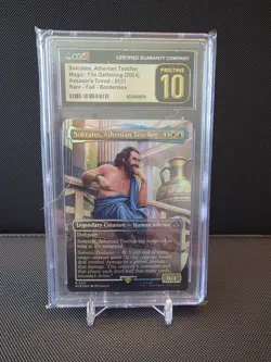 Sokrates, Athenian Teacher (Borderless) Foil: Assassin's Creed CGC Pristine 10! - Image 1