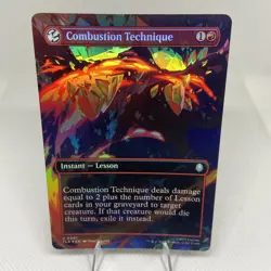 Magic the Gathering: Combustion Technique (Borderless) Avatar: Foil NM - Image 1