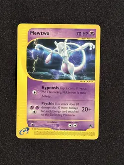 Pokemon Card Mewtwo Non-Holo Expedition Base Set Series 56/165 - Image 1