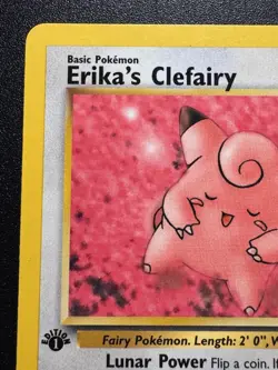 1st Edition Erika's Clefairy 40/132 Gym Challenge Pokemon Card Rare LP - Image 3
