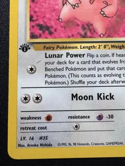 1st Edition Erika's Clefairy 40/132 Gym Challenge Pokemon Card Rare LP - Image 5