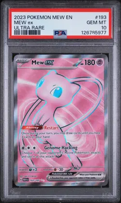 2023 POKEMON MEW EN-151 ULTRA RARE #193 MEW EX PSA 10 - Image 1