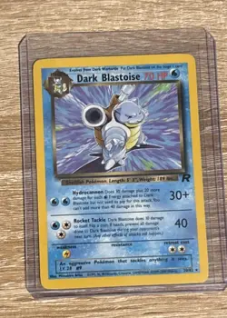 Pokemon TCG Dark Blastoise Non-Holo Rare Team Rocket - Image 1