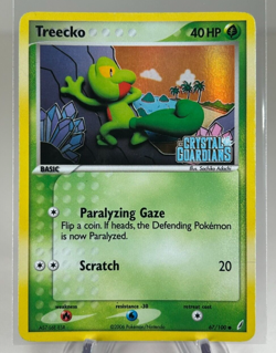Treecko - 67/100 - Reverse Holo HP, English Pokemon EX Crystal Guardians - Image 1